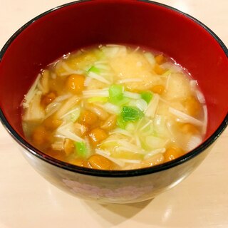 ★お味噌汁★なめことえのき